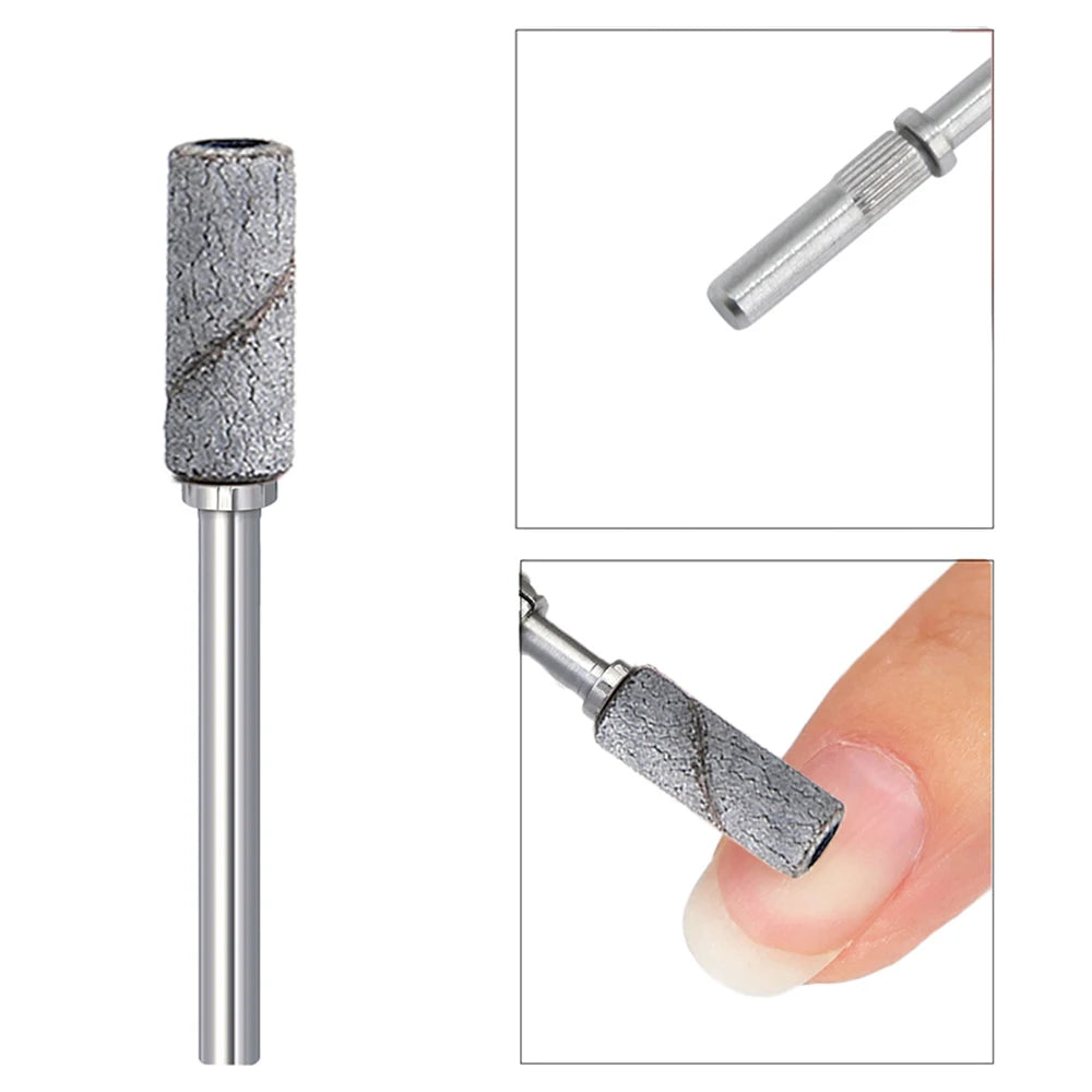 3mm Nail Sanding Bands-80/120/180/240 Grit Mini Nail Drill Bit Electric Nail File Accessory Polishing Manicure Tool 50 2030