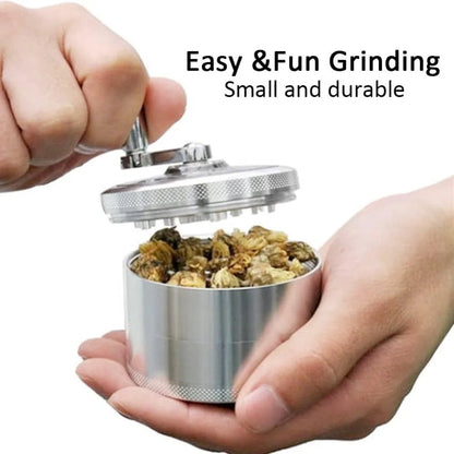 Hard Spices Metal Dry Crusher Grinder 1.9 Inch Hand Tool for Nutmeg Ginger Rock Salt Peppercorns Spice Grinder Kitchen