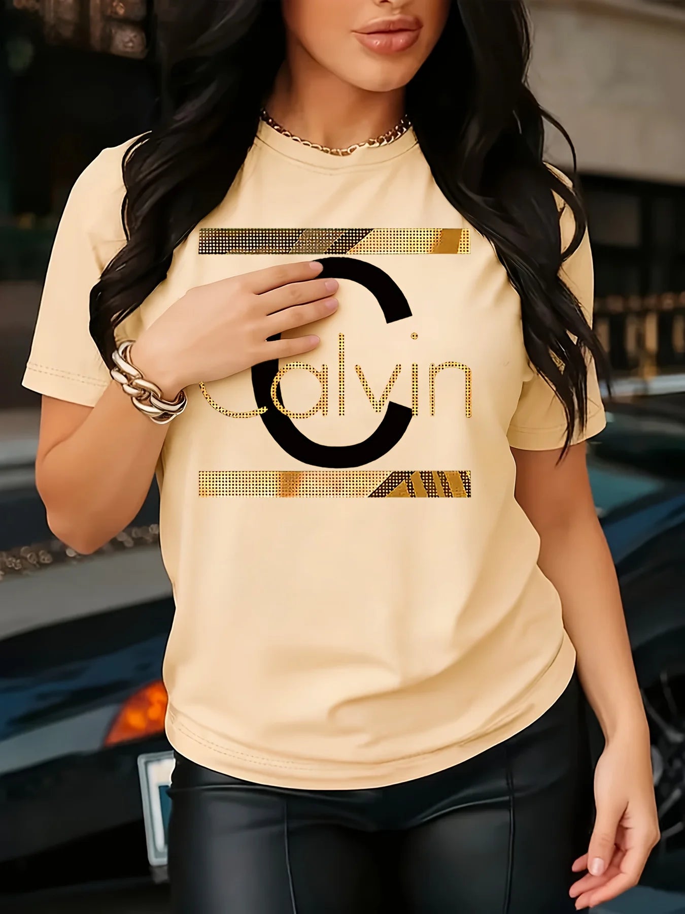 Calvin Letter Print Women's