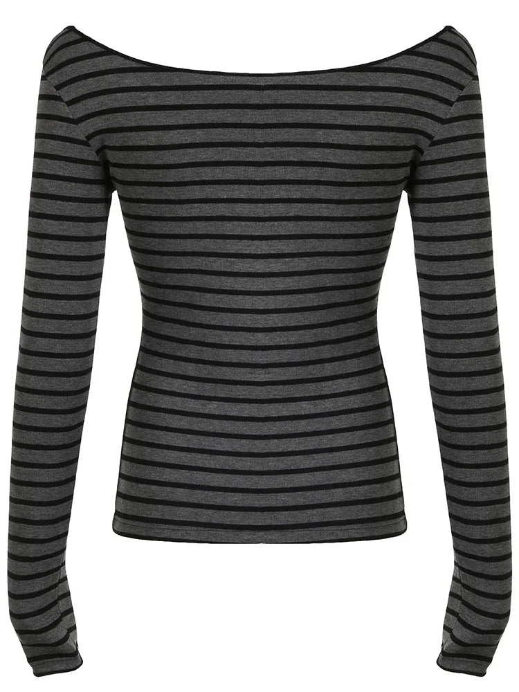 Veloura Japanese Basic Slim Long Sleeve Shirt Women