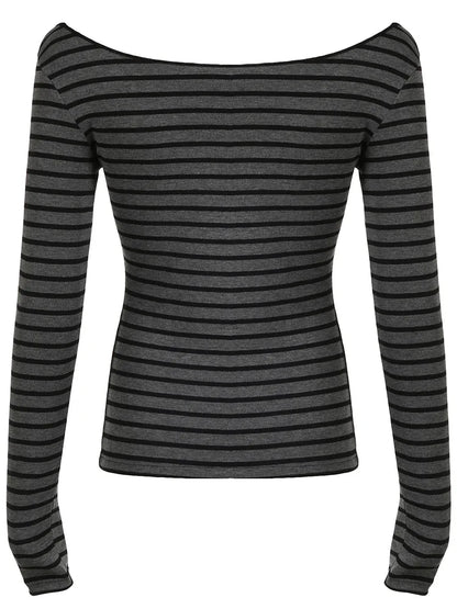 Veloura Japanese Basic Slim Long Sleeve Shirt Women