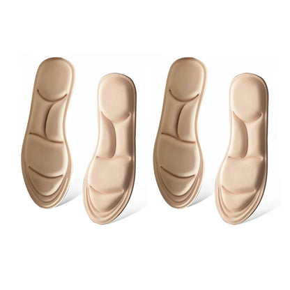 1/2/4/16Pairs 5D Massage Memory Foam Insoles For Shoes Sole Breathable Cushion Sport Running Insoles For Feet Orthopedic Insoles