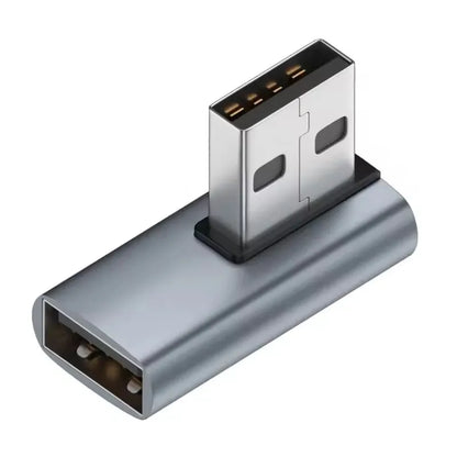 NNBILI USB3.0 Male to Female Right Angle Extension Adapter 90 Degree USB Connector Elbow Adapter 10Gbps For Laptop PC Converter