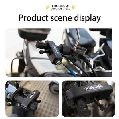 MTB Road Bike Anti-Theft Lock Mini Cycling Front Brake Lever Safety Locks with 2 Keys Portable Bicycle Brake Handlebar Grip Lock