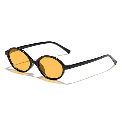 Sexy Small Oval Leopard Sunglasses Women Lovely Ins No Makeup Plain Glasses Frame Men Eyewear Cute Decorative Computer Glasses