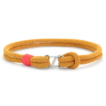 Simple Mens Bracelets Hand-Woven Detachable 7 Colors Rope Braclets Double Survival Braslet Pulseras Para Hombre Gift for Him