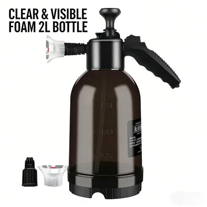 Car washing spray pot foam spray pot 2L spray type with pressure relief valve for household car spray hand pressure spray pot