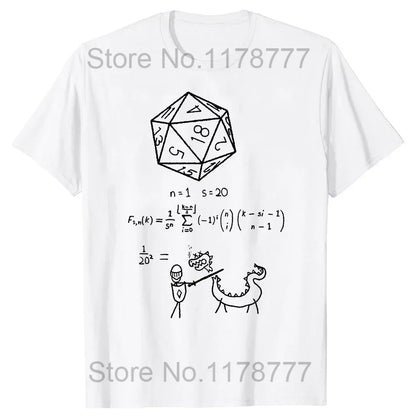 Retro Vintage ADHD&D Roll for Concentration Funny Gamer Dungeons DM RPG Dice Dragon T Shirts Summer Streetwear Gifts T-shirt Men