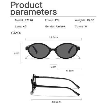 Sexy Small Oval Leopard Sunglasses Women Lovely Ins No Makeup Plain Glasses Frame Men Eyewear Cute Decorative Computer Glasses