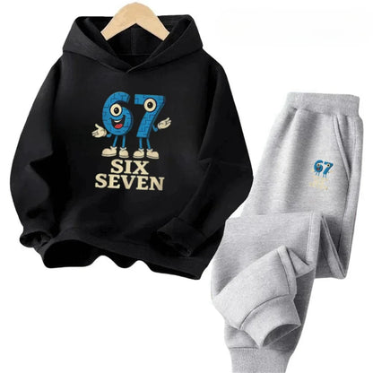 4-13Y 67 Trendy Kids Set Cartoon Mouse Design Cotton Blend Outfit Daily Playwear Discount Children's Fashion Trend Set