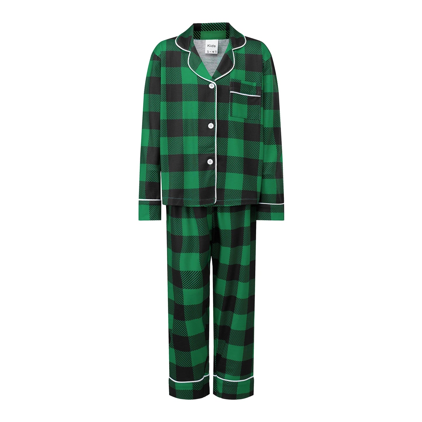 Family Matching Clothes Christmas Pajamas Mother Kids Plaid Pyjamas Set Look Sleepwear Mother And Daughter Father Son Outfits