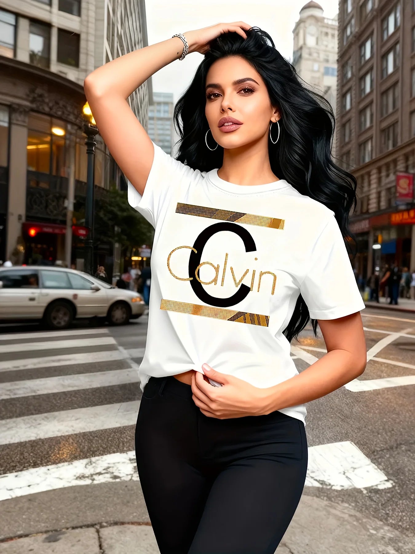 Calvin Letter Print Women's