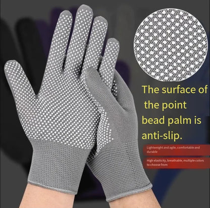 Nylon Gloves Breathable Non-Slip for Cycling Fishing Camping Unisex Multicolor Work Protection Labor Protection Gloves