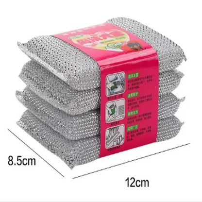 10-50Pcs Double-Sided Scouring Pads Kitchen Sponge Dishwashing Scrub Pads for Pot Bowl Home Cleaning Tools