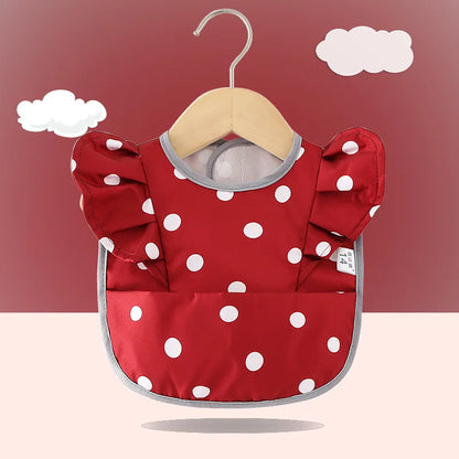 Baby's dining bib is waterproof, dirt proof, and non washable. Children's hoodies for men and women, baby's dining bibs for chil