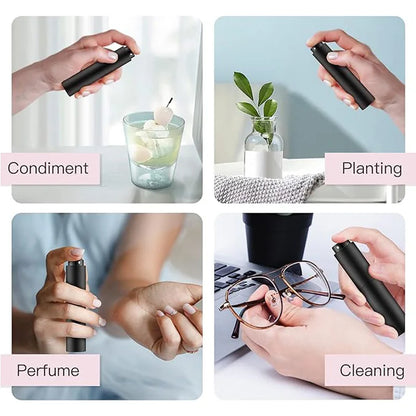2Pcs 10ML Mini Cologne Spray Perfume Bottle Plastic Atomizer Pocket Size Refill Sample Empty  Portable Fragrance Dispenser