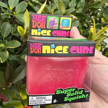 Schylling Needoh Nice Cube Sensory Nice-Sicle Stress Relief Squishy Cube Anti-Anxiety Squeeze Object For Focus ADHD Population