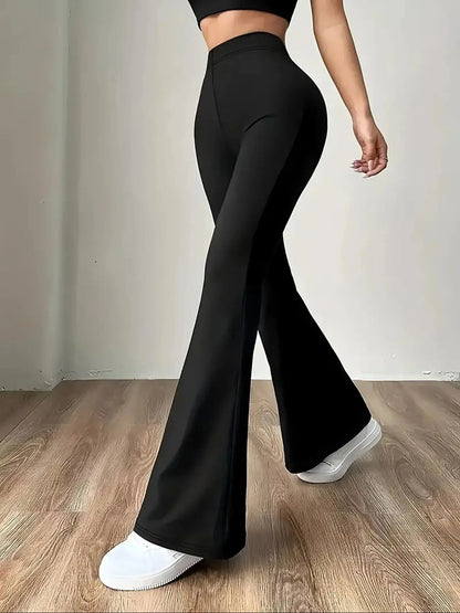 Women's High Waist Legging Tummy Control Bootcut Workout High Waist Bell Bottom Pants 4-Way-Stretch Athleisure  Pants