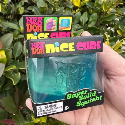 Schylling Needoh Nice Cube Sensory Nice-Sicle Stress Relief Squishy Cube Anti-Anxiety Squeeze Object For Focus ADHD Population